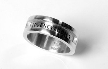 Hollowed Out Love Never Dies Ring