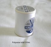  Syntettråd - 100% polyester tråd 550m 