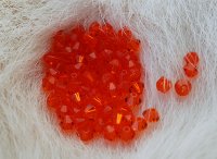 Swarovski kristaller bicon 4mm orange 