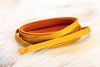  Leather Strip yellow, 4 mm 