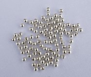  Silverpärlor 3 mm hål storlek 1.5mm 100st 