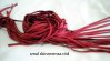  Leather Strip Red, 4 mm 