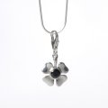 Four-Leaf Clover Black Necklace