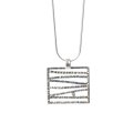 Striped Square Necklace