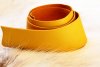 Leather Strip yellow, 9 mm