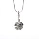 Four-Leaf Clover White Necklace