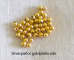 Silver Beads Gold-Plated 2,5 mm