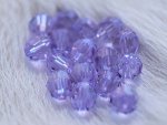 Swarovski kristaller rundslipade 6mm lila
