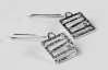 Striped Square Earrings